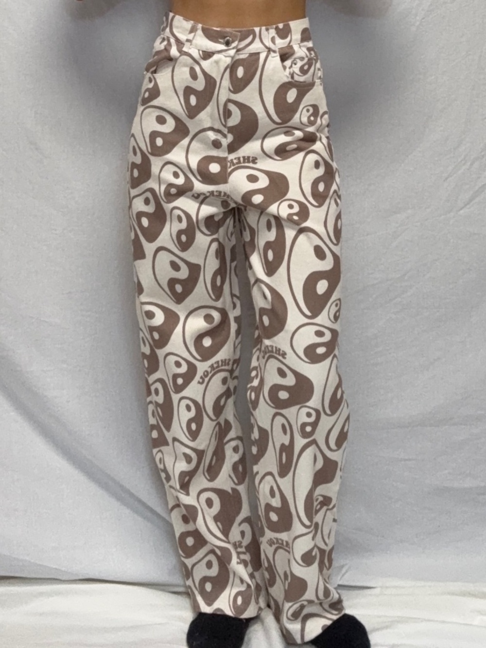 Yin Yang straight leg jeans